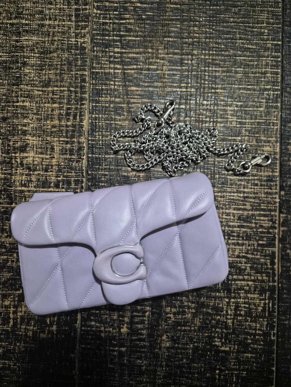Coach Tabby Wristlet With Chain